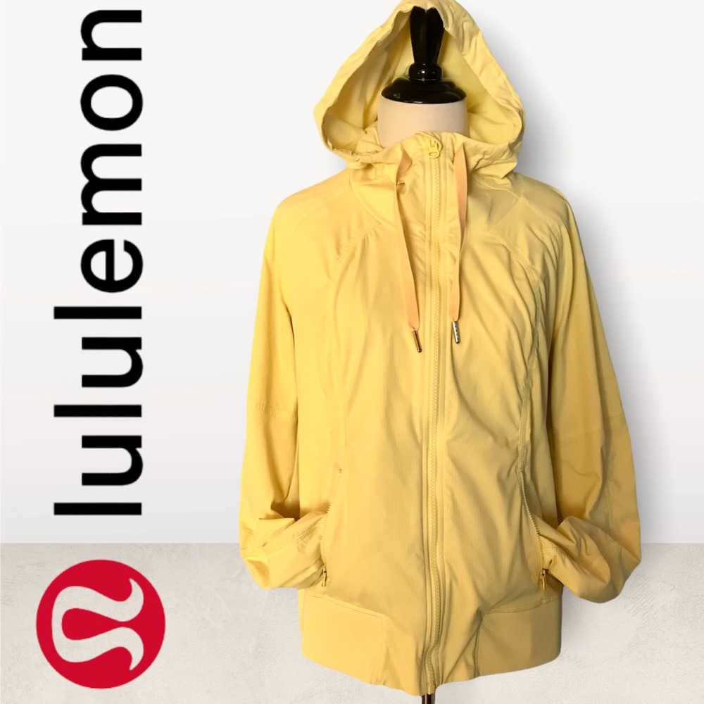 Lululemon Mellow Yellow Hooded Jacket Street to Studio